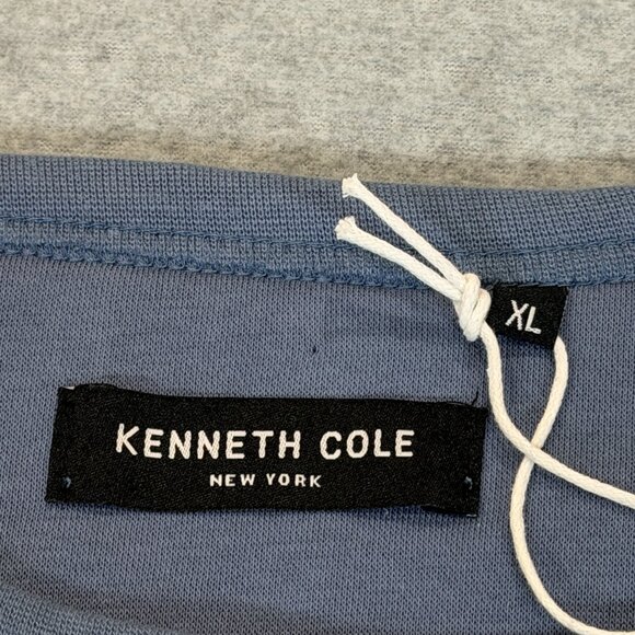 Kenneth Cole Crewneck Sweatshirt Mens XL Blue City Dweller Logo Fleece NWT - Picture 9 of 13
